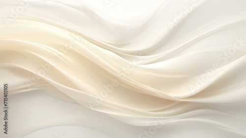 Abstract background 3D luxury curve shape white silk