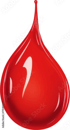 Red drops like drops of blood on a white background.