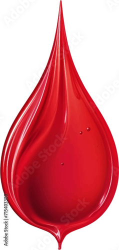 Red drops like drops of blood on a white background.