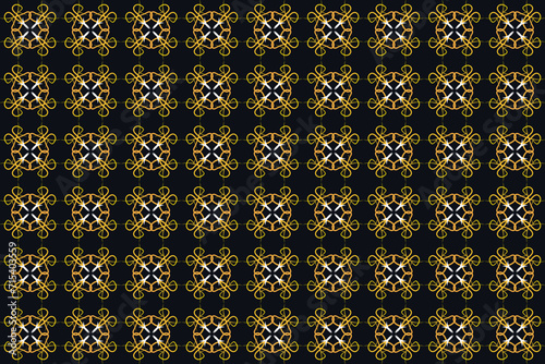 Ethnic floral seamless pattern with batik motif