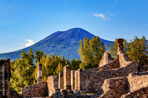 Ruins of Pompeii, Campania, Italy, Europe. photo