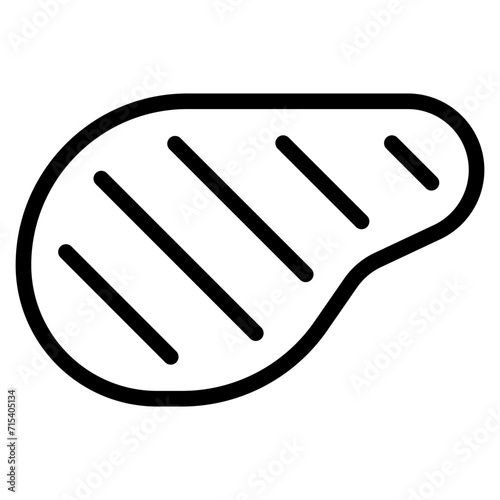 Meat, steak icon