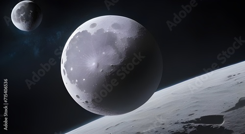 moon and planet