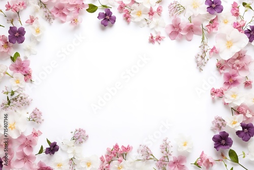 Watercolor Wreath Frame Background