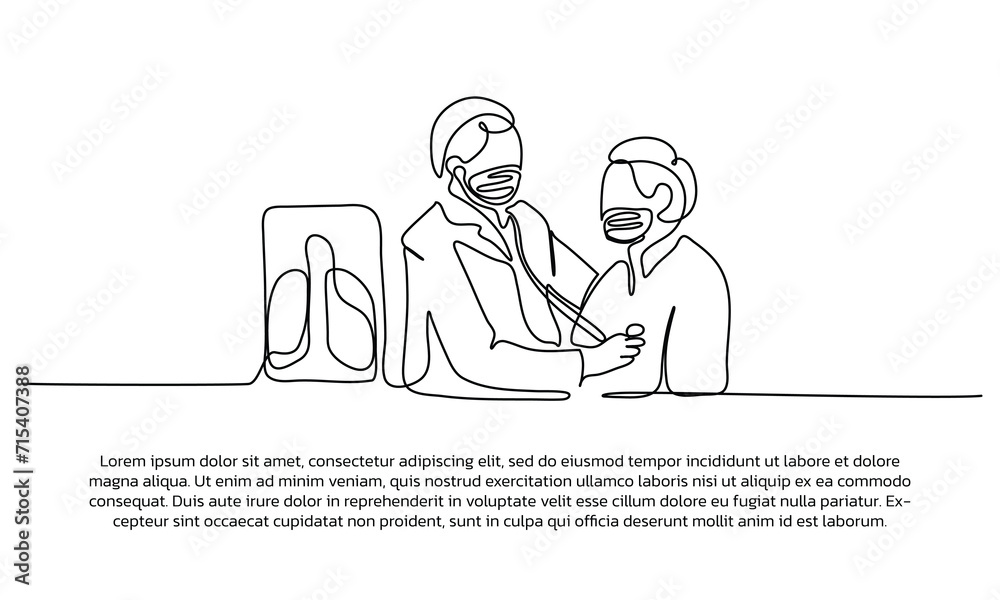 Continuous line design of a treatment for patient. Single line decorative elements drawn on a white background. Continuous line design of a treatment for patient. Single line decorative elements drawn on a white background.
