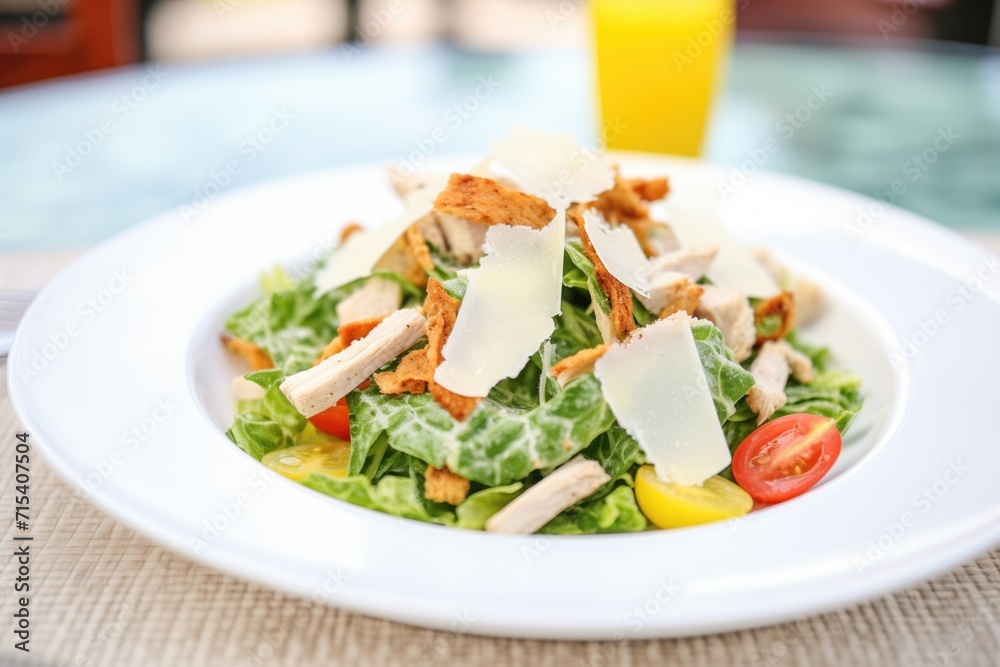 kid-friendly caesar salad with turkey strips and cheese kid-friendly caesar salad with turkey strips and cheese