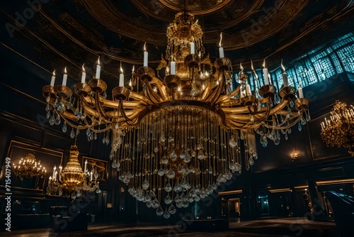 chandelier in the church