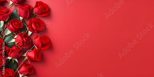 Love, Bouquet of Roses with Red Empty Space , love, roses, red empty space