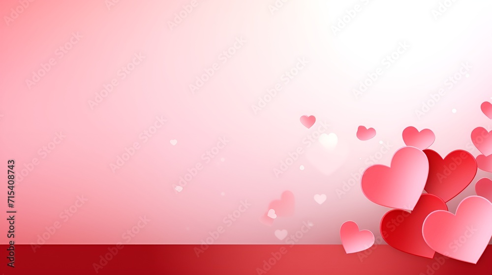 Love, Empty Banner Background with Heart Accents , love, empty banner background, heart accents