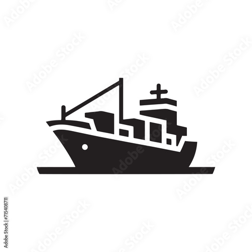 Nautical Silhouettes: Boat Silhouettes Conveying the Timeless Allure of Nautical Aesthetics - Transportation Silhouette - Ship Vector - Yacht Silhouette 