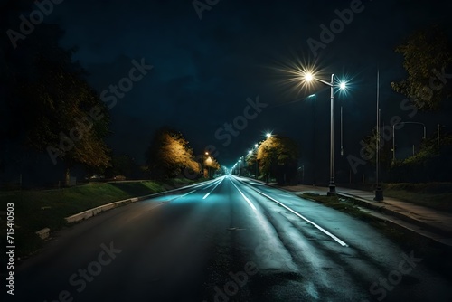 night traffic on the highway