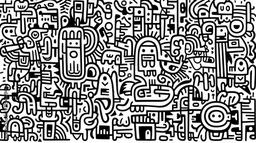 Cute graffiti art abstract background poster web page PPT, art background