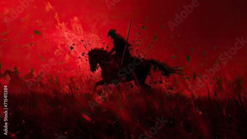 Obraz na płótnie Cavalry at Battlefield