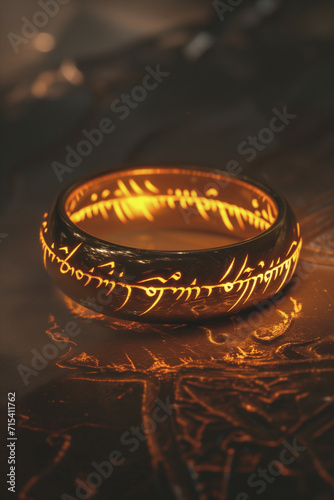 Sauron's ring of power from Lord of the Rings universe
