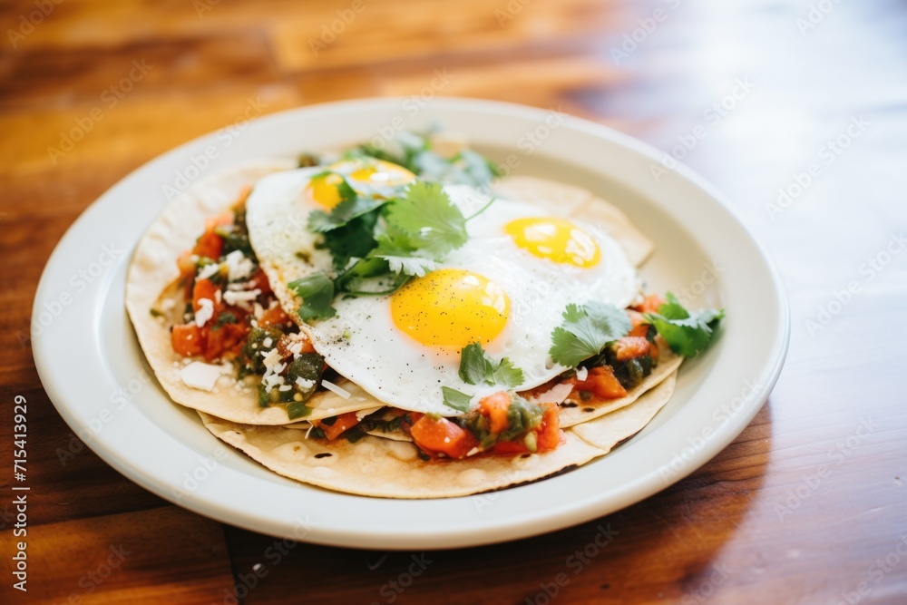 huevos rancheros with a side of warm flour tortillas huevos rancheros with a side of warm flour tortillas