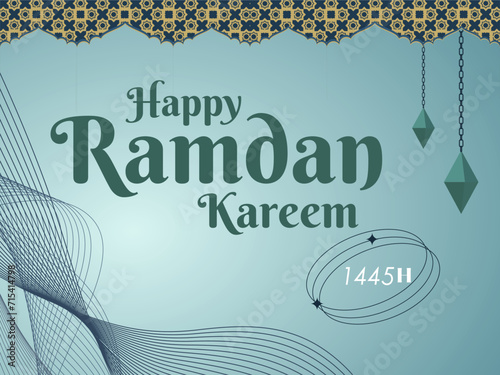 Ramadan kareem islamic greeting background