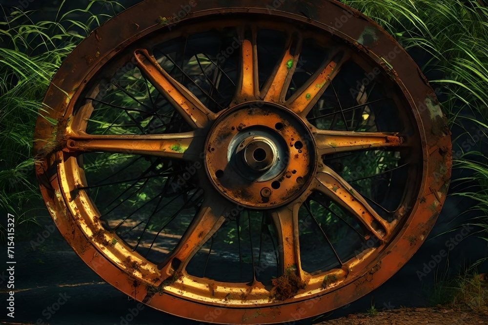 old wheel of the wheel