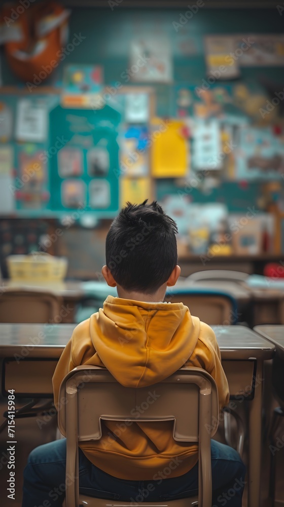 Back to school, Classroom Hustle, background image, generative AI Back to school, Classroom Hustle, background image, generative AI