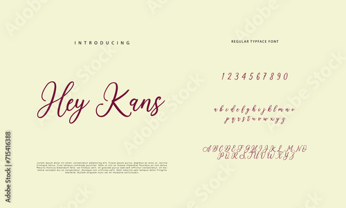 Signature Font Calligraphy Logotype Script Brush Font Type Font lettering handwritten 