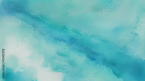 abstract watercolor background, Blue green teal turquoise abstract watercolor. Colorful art background with space for design. Grunge, daub. © MH