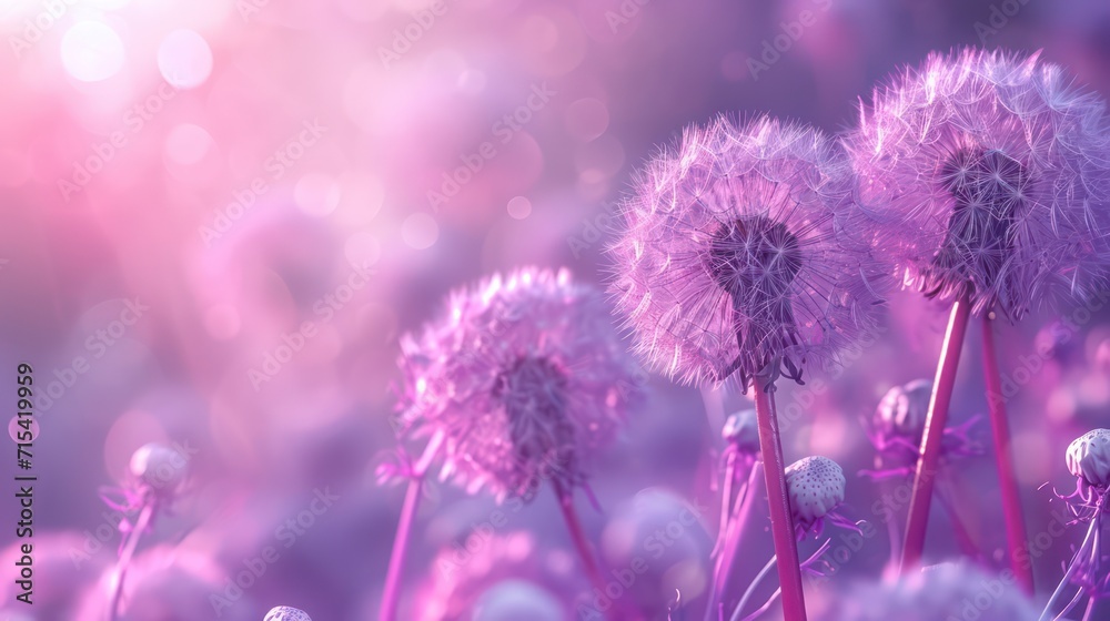 beautiful purple Dandelion background beautiful purple Dandelion background