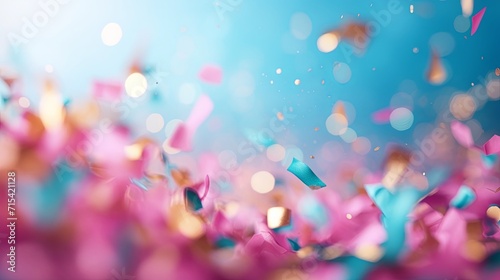 Colorful ribbons flowing over a colorful background.