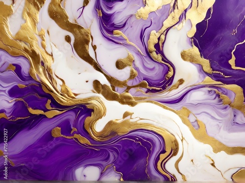 purple and golden watercolor abstract background