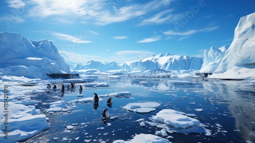 Penguins in Antarctica © Mahenz