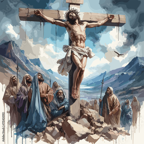 The resurrection of Jesus painting