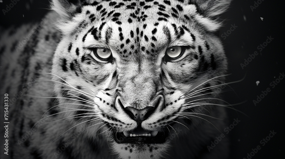 snow leopard portrait snow leopard portrait