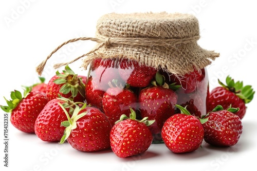 strawberry jam isolated kitchen table professional advertising food photography