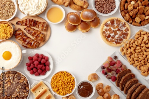 breakfast menu served in dining table professional advertising food photography