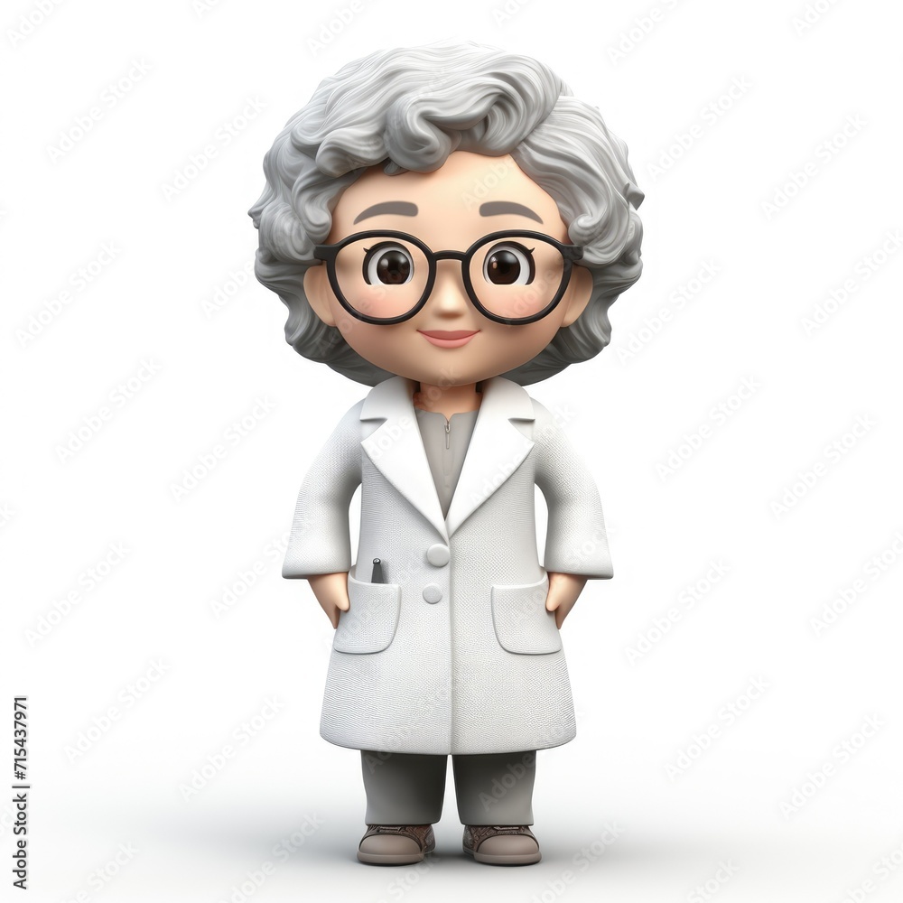 The character is a doctor. Person. It is made of plasticine.. White background. Medical concept. To heal people. The character is a doctor. Person. It is made of plasticine.. White background. Medical concept. To heal people.