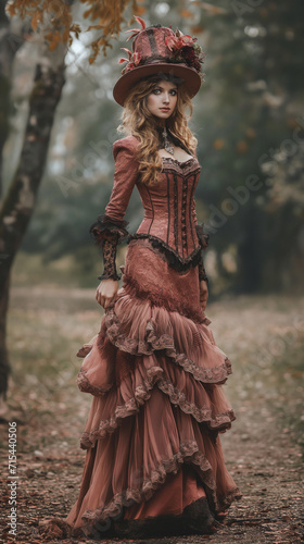 woman victorian dress clothes