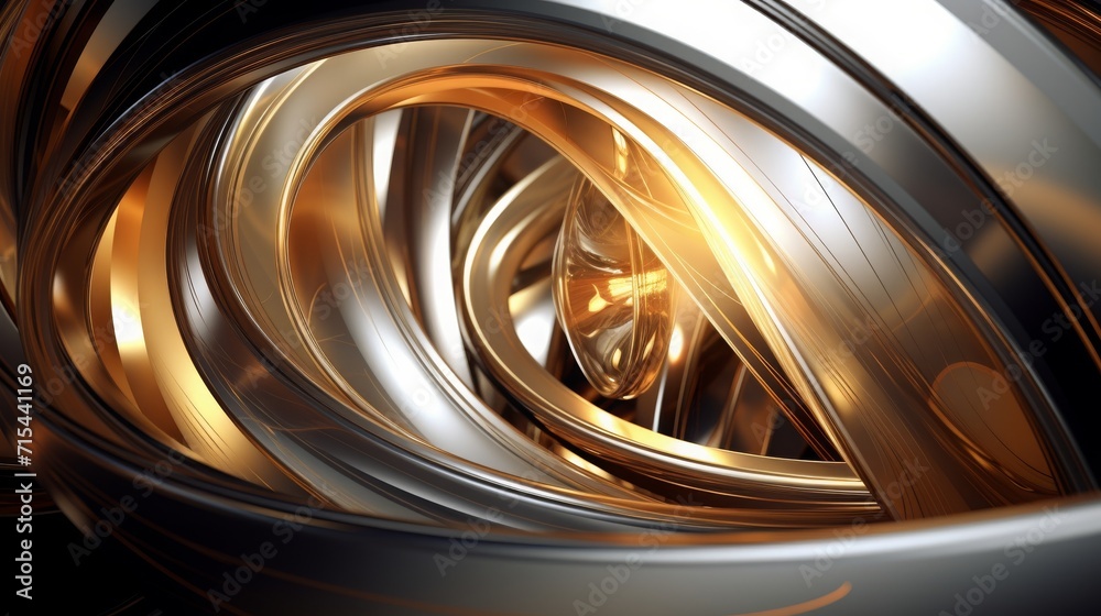 abstract background, color gold and silver, luxury, copy space, 16:9