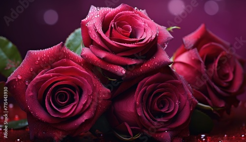 very beautiful  beautiful red roses