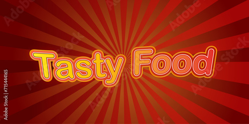 Tasty Food sale typography premium editable text effect.
