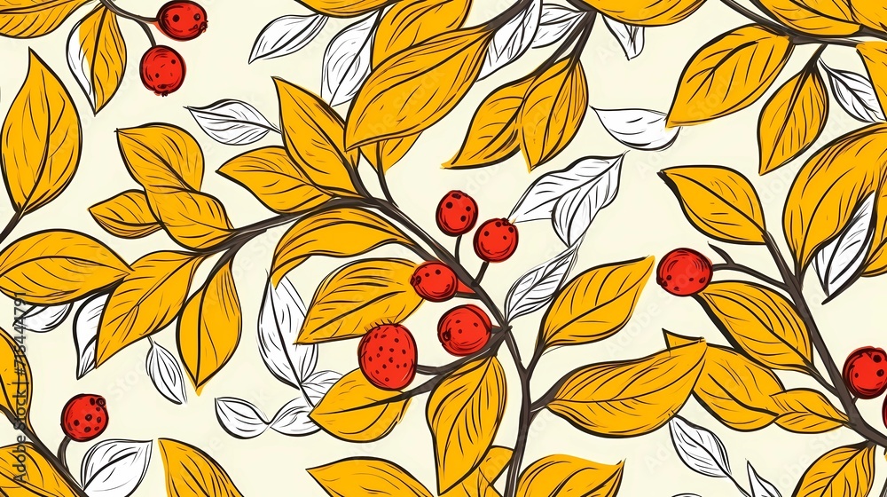 seamless background picture with leaf pattern, leaves, trees, tree branches seamless background picture with leaf pattern, leaves, trees, tree branches