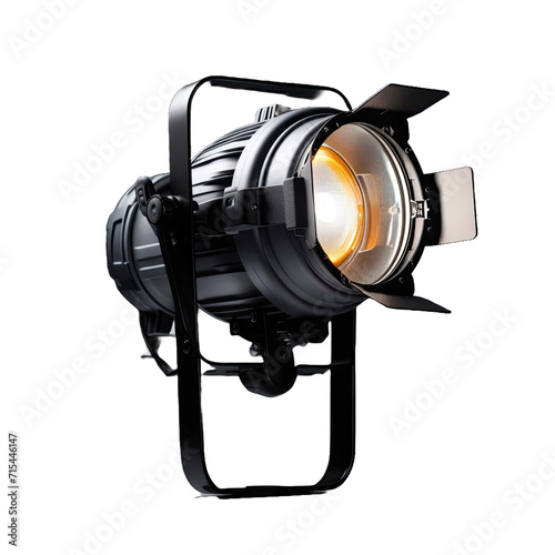 Professional studio light isolated with transparent background