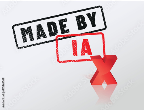 label "IA made" ou "made by IA" - créé par une IA - intelligence artificielle