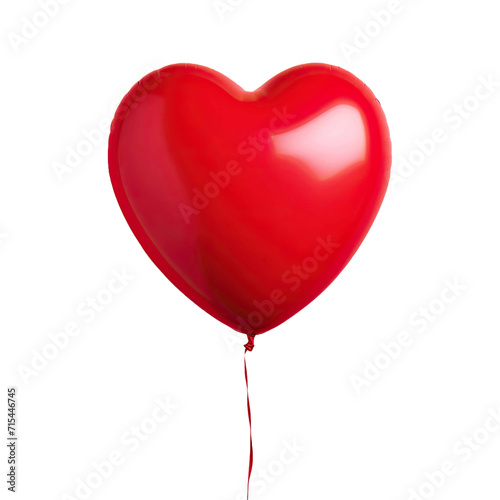 Red heart balloon for party and celebration