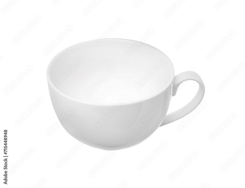 Ceramic cup isolated on white. Cooking utensil Ceramic cup isolated on white. Cooking utensil