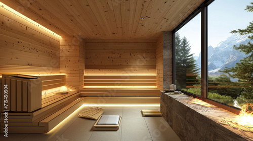 Sauna With Fire in the Center - Traditional, Relaxing, and Inviting