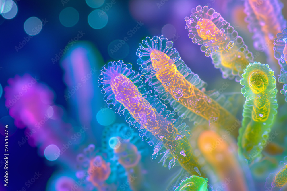 Fototapeta premium bacteria nad viruses, macro picture