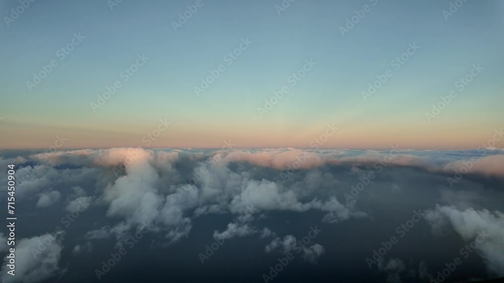 Flying through a quiet winter sky at sunset, as seen by the pilots in a real time flight over Mallorca Island, Spain. 4K. A pilot’s perspective. Flying through a quiet winter sky at sunset, as seen by the pilots in a real time flight over Mallorca Island, Spain. 4K. A pilot’s perspective.