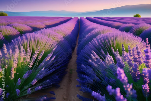 lavender field in region. 