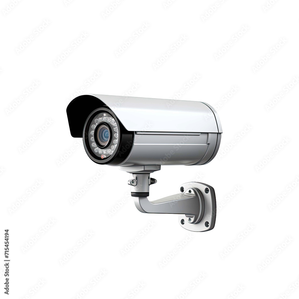 Surveillance camera isoalted on transparent background Surveillance camera isoalted on transparent background