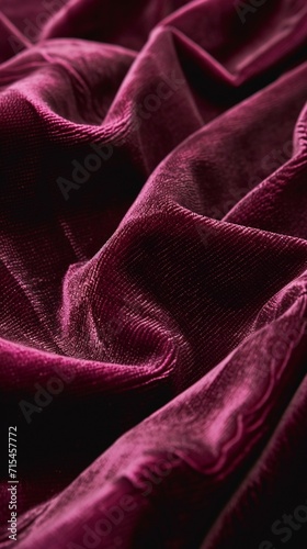 Obraz na płótnie A detailed shot of a luxurious velvet texture on a vintage-inspired evening dress, capturing the timeless elegance of the fabric. w salonie