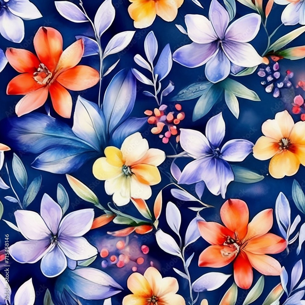 Obraz premium seamless floral background