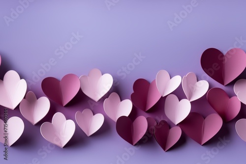 Seamless pattern Paper hear...